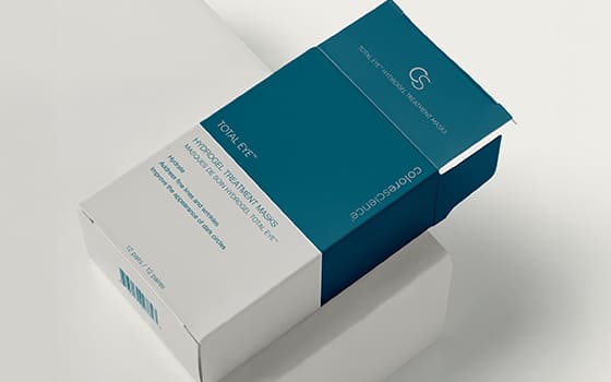 A custom carton package design for a skincare product from Colorescience